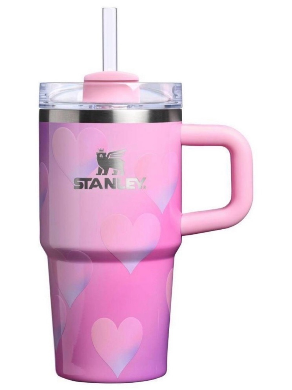 Stanley 20 oz Powder Pink Heart Gradient